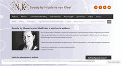 Desktop Screenshot of nicolettevankleef.nl